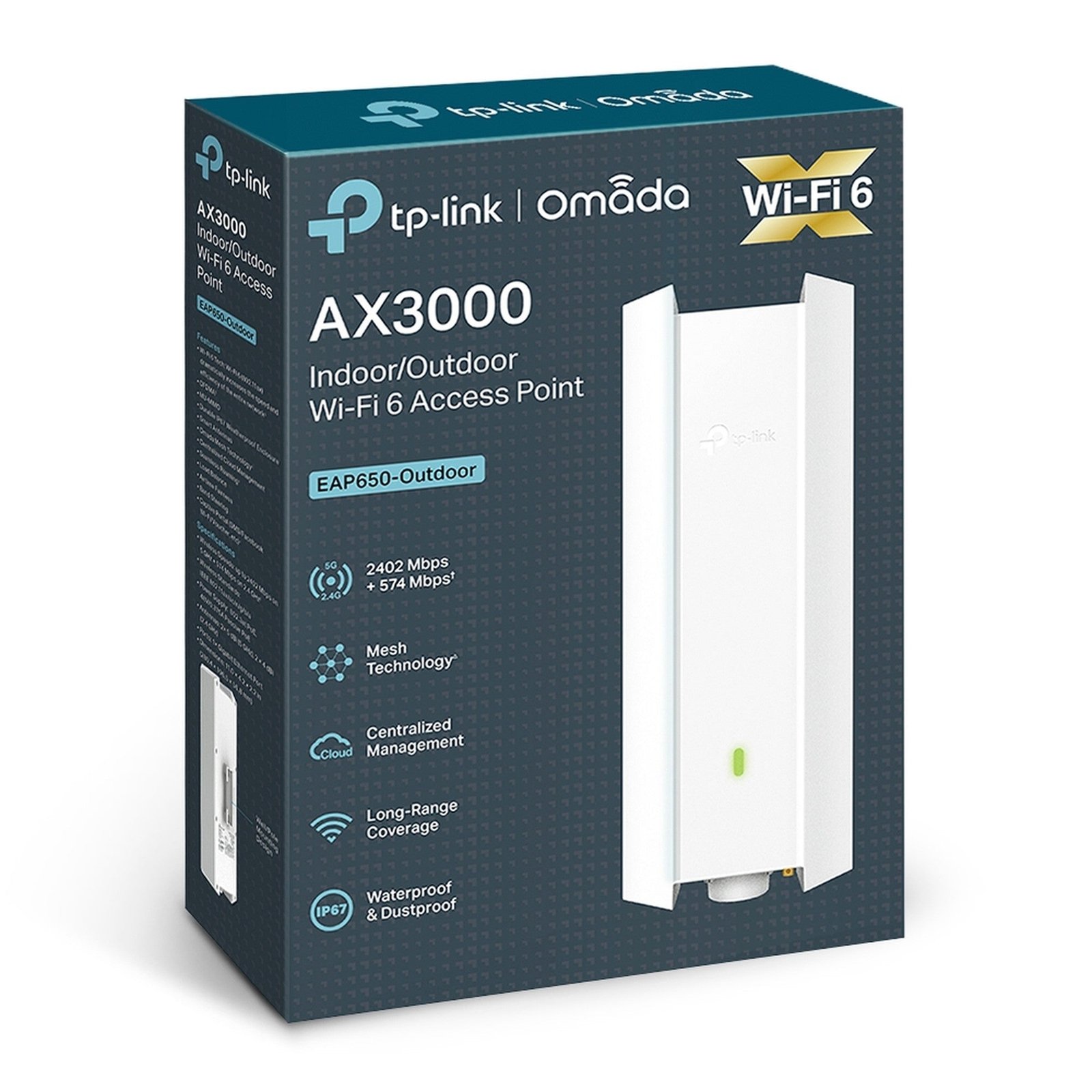 Access Point Exterior Wifi 6 Mesh Gigabit Omada EAP650 - Outd