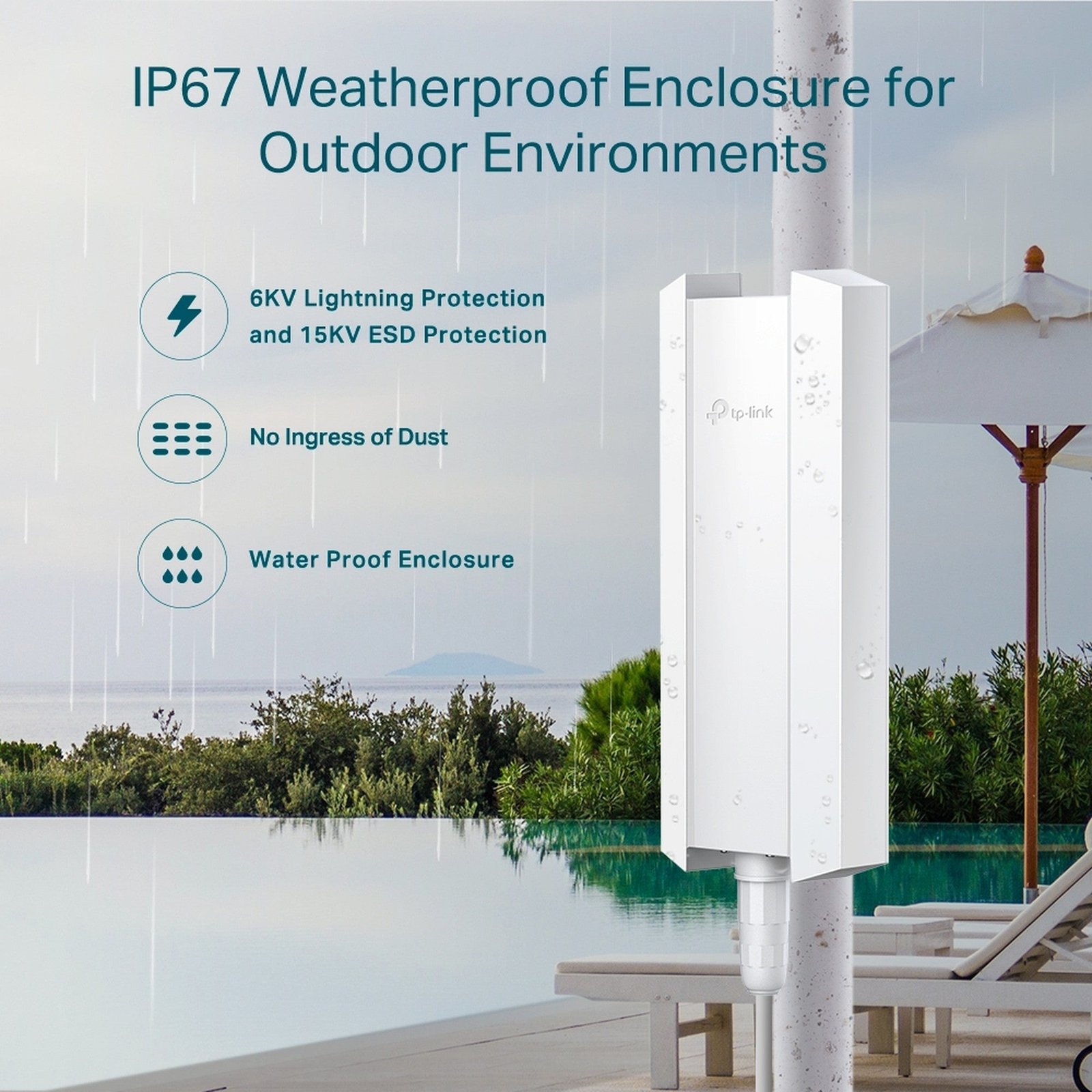 Access Point Exterior Wifi 6 Mesh Gigabit Omada EAP650 - Outd