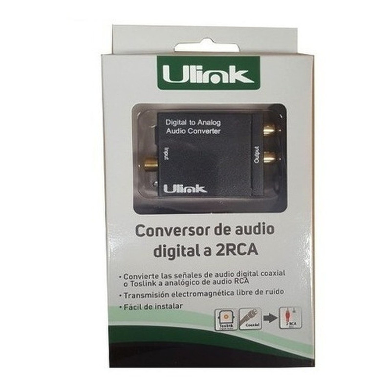 Adaptador Audio Óptico Toslink a Analógico RCA UlinkUlinkItems Digital Spa – Tecnología, Hogar y Fitness en un solo lugar