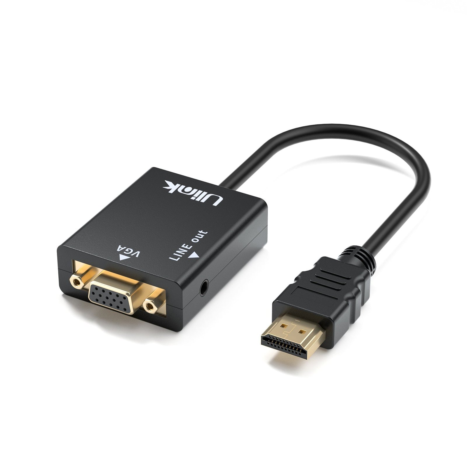 Adaptador HDMI a VGA + Audio Portable Full HD UL - CV3500
