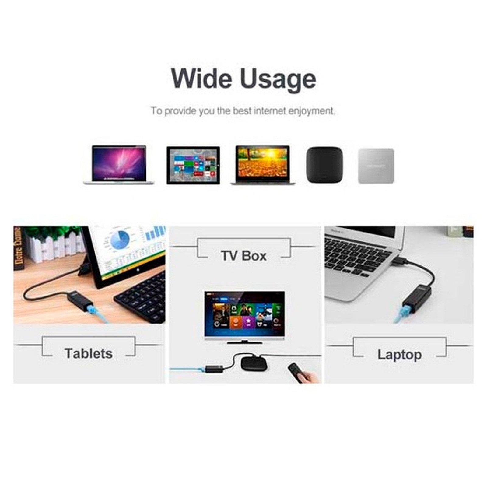 Adaptador Usb A Rj45 Red / Compatible Con Mac Y Windows