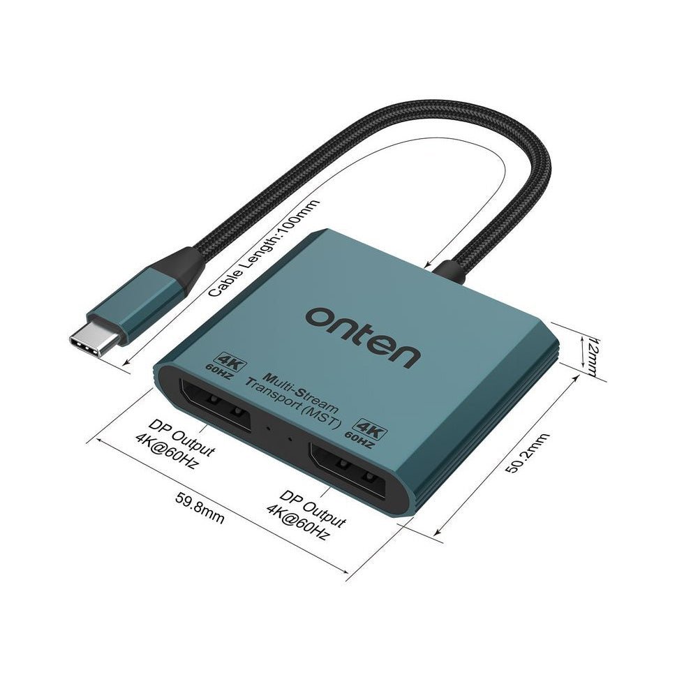 Adaptador USB - C a Doble DisplayPort 4K OTN - UC915ULINKItems Digital Spa – Tecnología, Hogar y Fitness en un solo lugar
