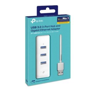 Adaptador USB TP - Link UE330 Hub USB 3.0 + Ethernet