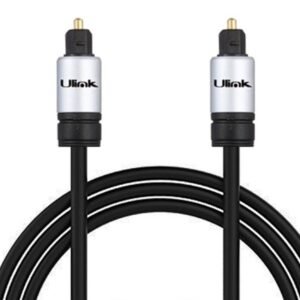 Cable De Audio Optico Digital Toslink Con Conectores Dorados