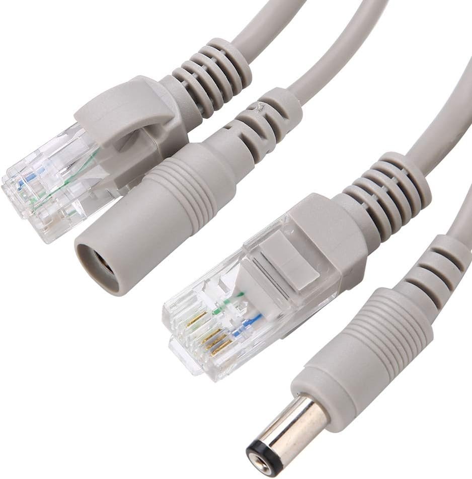 Cable de Red + DC 40M Para camaras de seguridad CCTV NVR