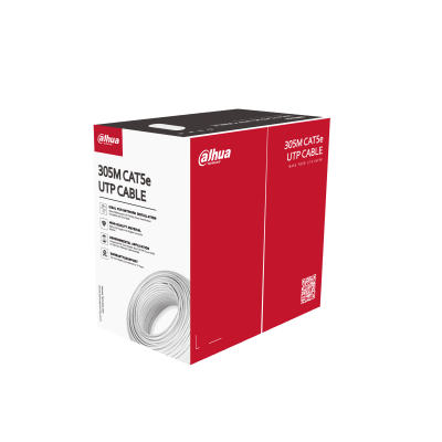 Cable de Red UTP Cat5E 305Mts 100% Cobre Dahua Blanco