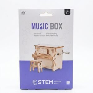 Caja de Musica Piano de Madera Armable Rompecabezas 3D