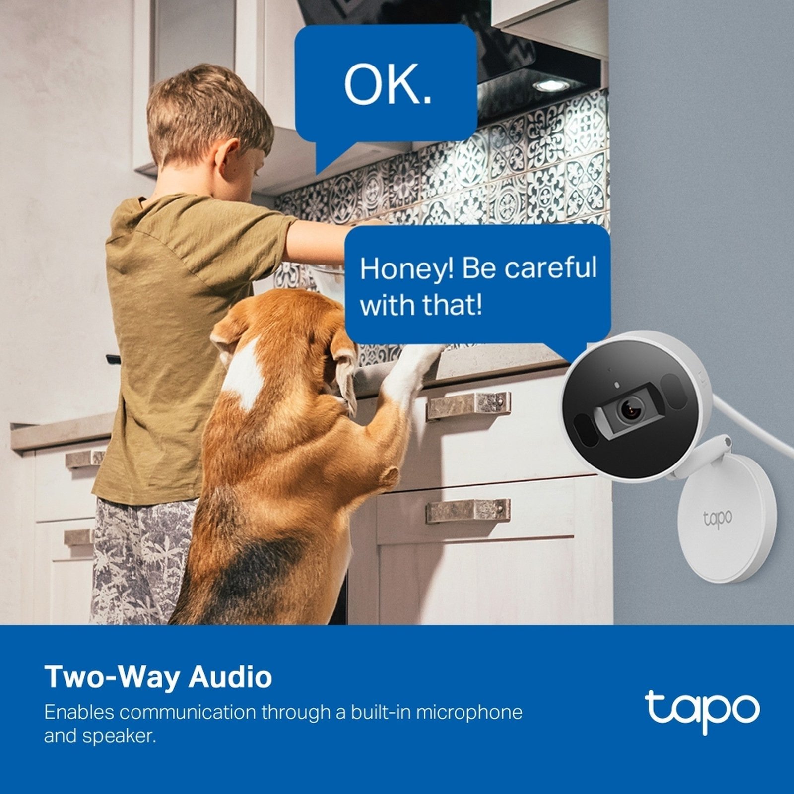 Cámara Seguridad Interior Tapo C125 2K QHD WiFi 6 Audio