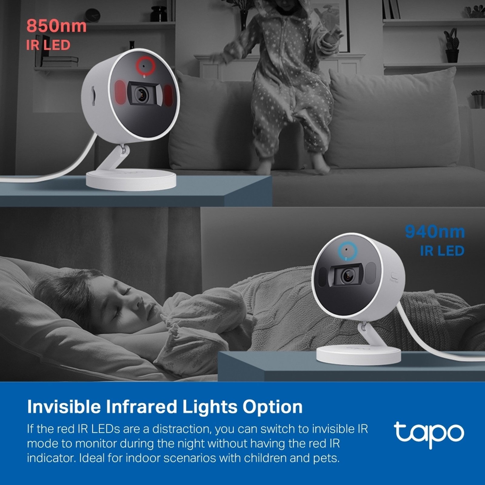 Cámara Seguridad Interior Tapo C125 2K QHD WiFi 6 Audio
