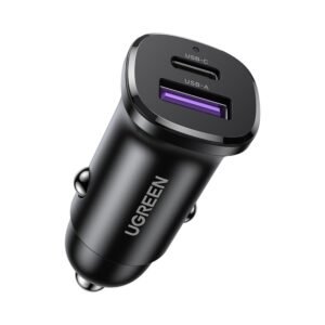 Cargador de Auto UGREEN 30W USB - C PD y USB - A Quick Charge