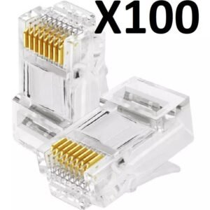 Conectores RJ45 Cat6 Bolsa 100 Unidades Red Ethernet
