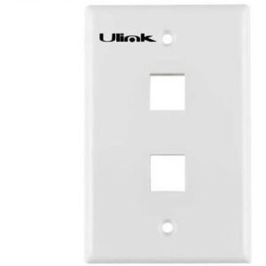 Faceplate Doble 2 Modulo Rj45 / Rj11 Ulink