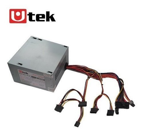 Fuente de Poder ATX 650W para PC Utek con Protección
