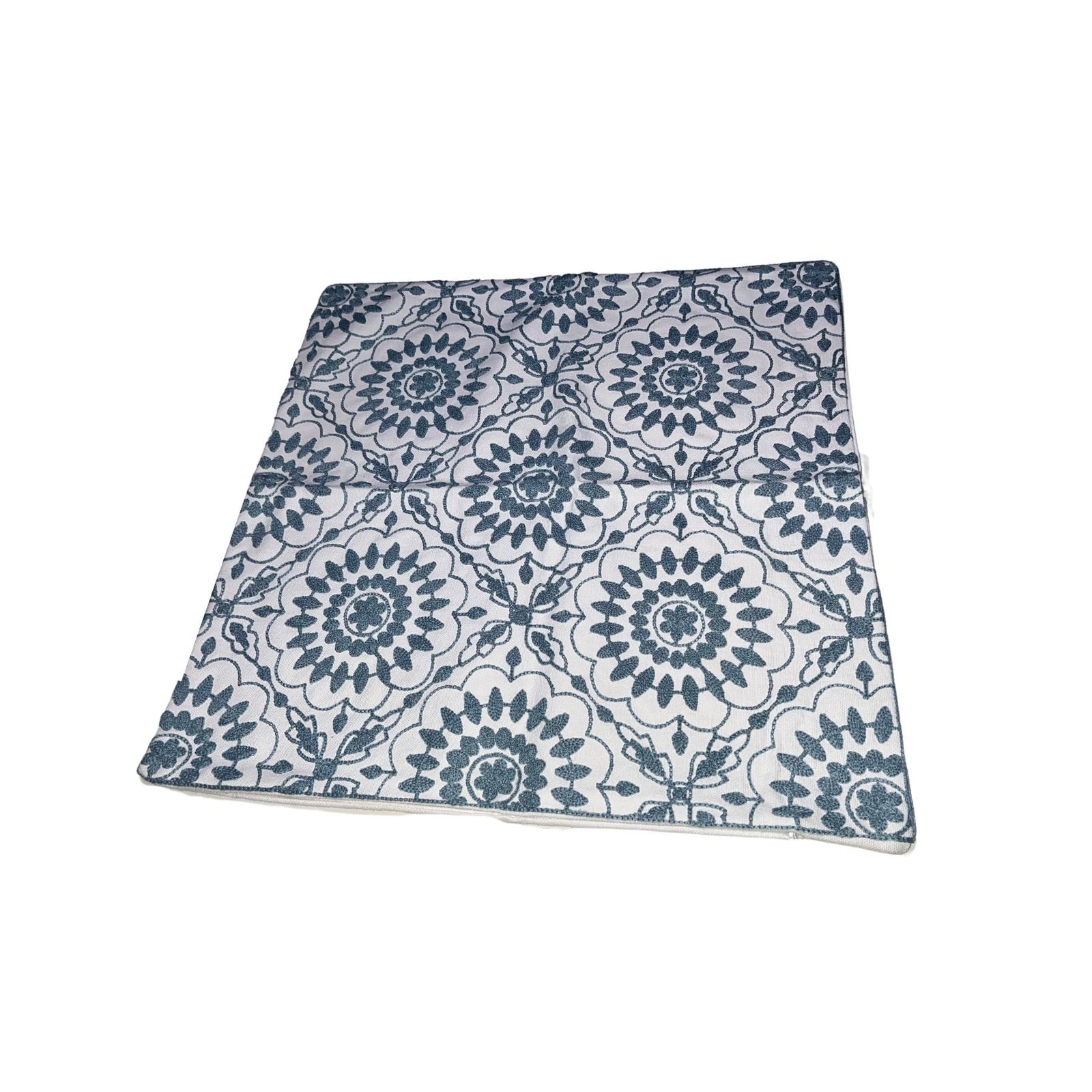 Funda de Cojín Flores Celeste 45X45cm