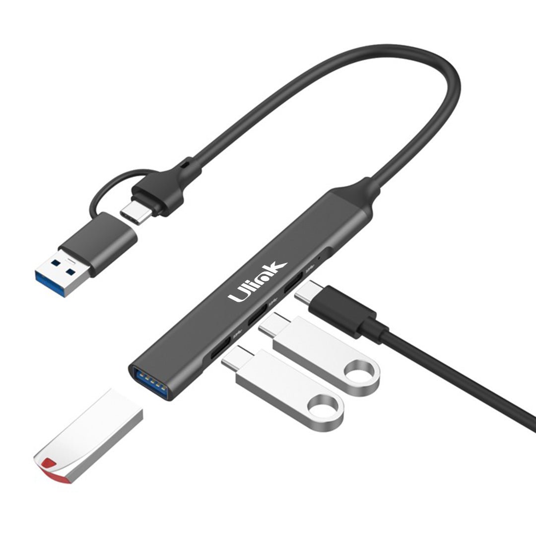 Hub USB 3.0 4 puertos 3x USB - C + USB - A UL - HUBAC204ULINKItems Digital Spa – Tecnología, Hogar y Fitness en un solo lugar