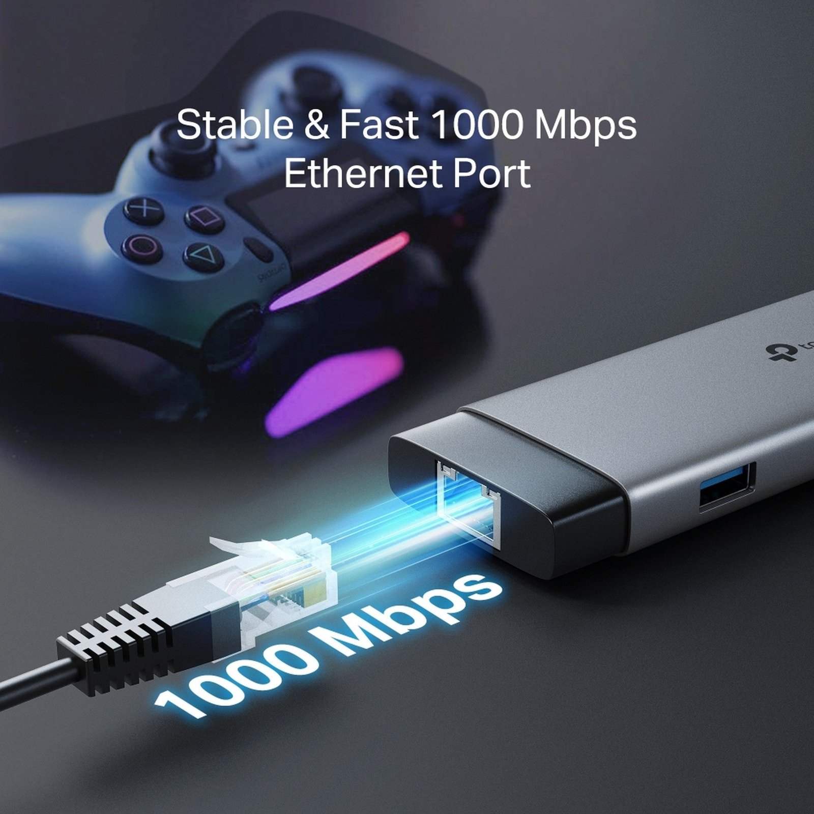 Hub USB-C 9 en 1 UH9120C con HDMI, RJ45 y USB 3.0