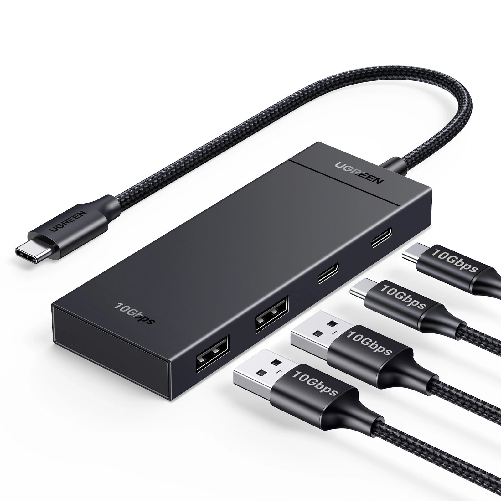Hub USB - C UGREEN CM806 10Gbps 2x USB - C 2x USB - A 3.2 Gen 2