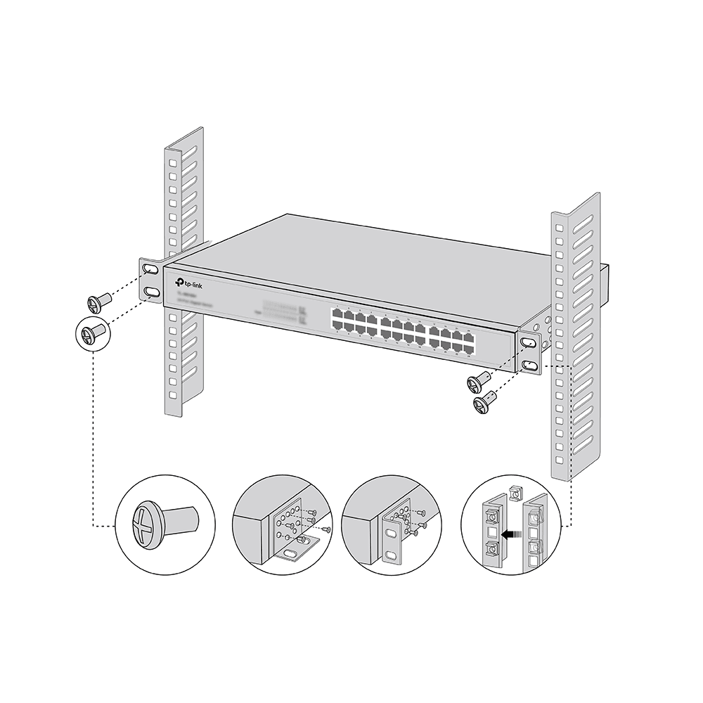 Kit para Switch y Router Montaje en Rack RackMount Kit‑19