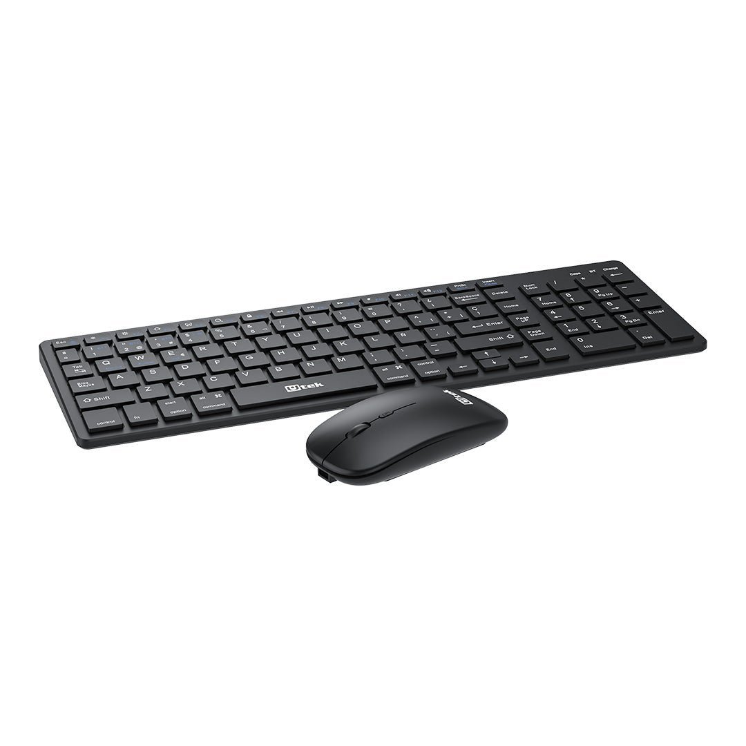 Kit Teclado y Mouse Bluetooth 2.4GHz Recargable UT-KTD605BW