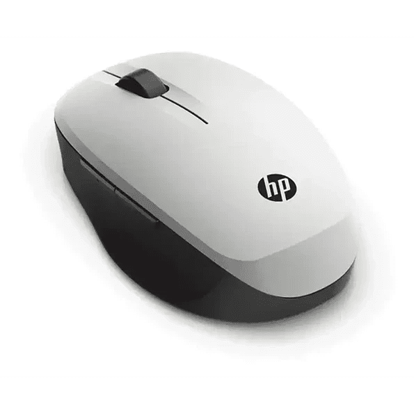 Mouse HP 300 Dual Mode inalámbrico Bluetooth Plateado