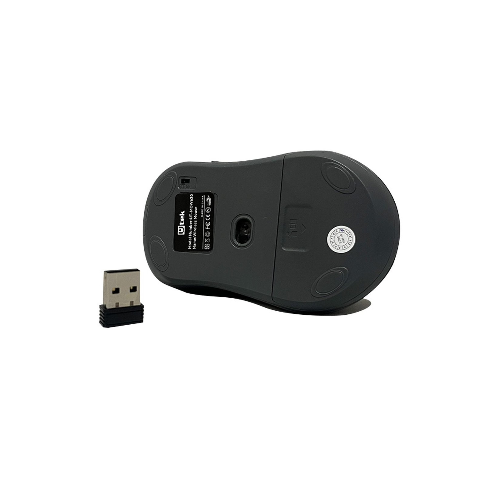 Mouse Inalambrico Negro 2.4Ghz 6 Botones Utek UT - MOW620