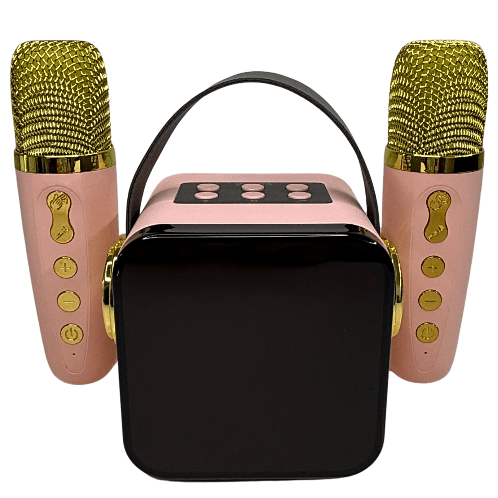 Parlante Karaoke Inalámbrico con 2 Micrófonos Pantalla LED