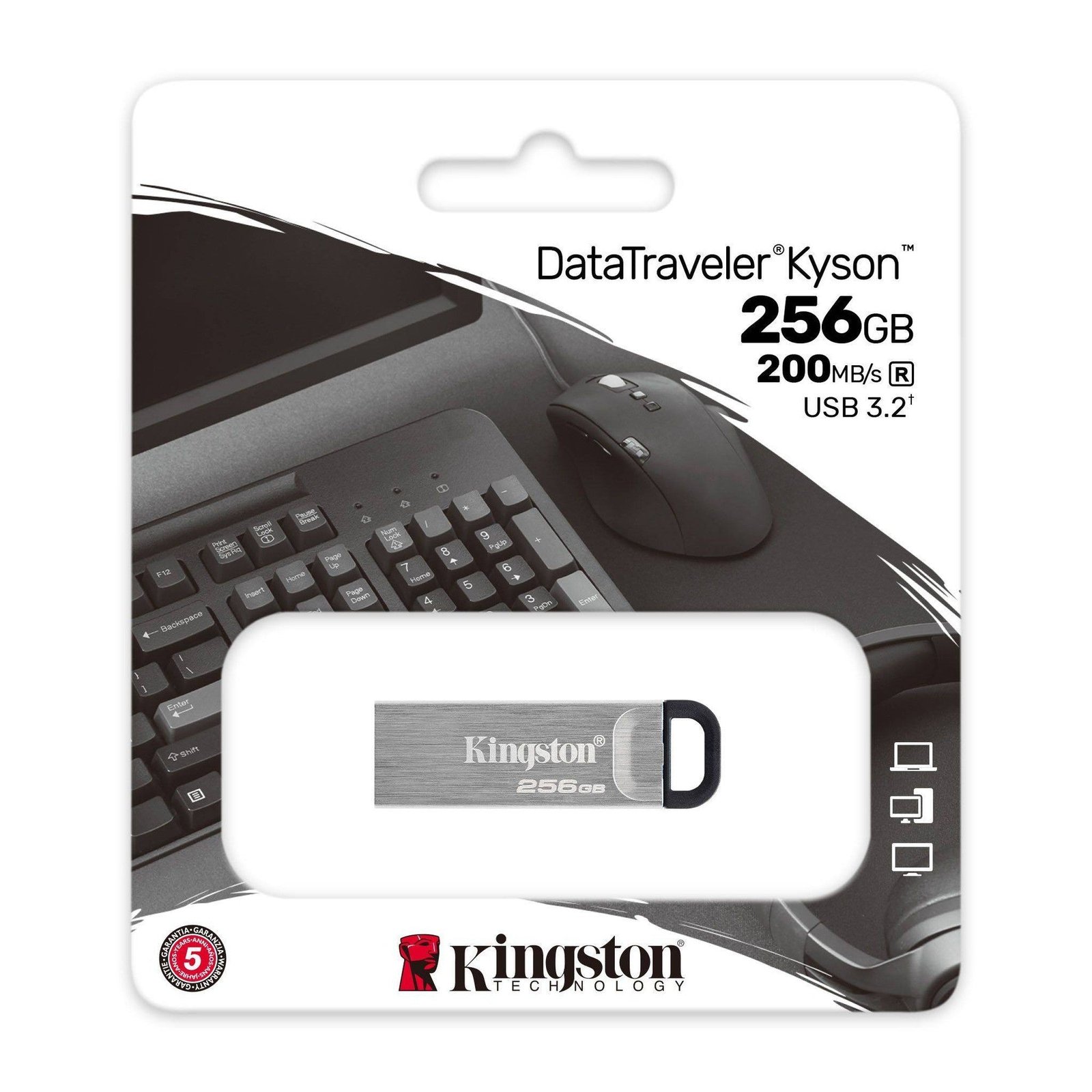 Pendrive 256GB USB 3.2 DataTraveler Kyson DTKN/256GB