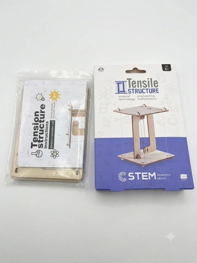 Rompecabezas 3D Madera Estructura Tensegridad STEM