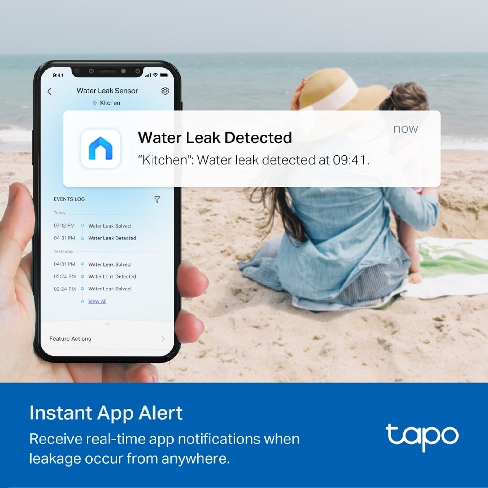 Sensor de Fugas de Agua Inteligente Tapo T300 TP - Link