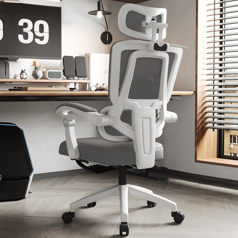 Silla Ergonómica Reclinable Soporte Lumbar y Reposapiés