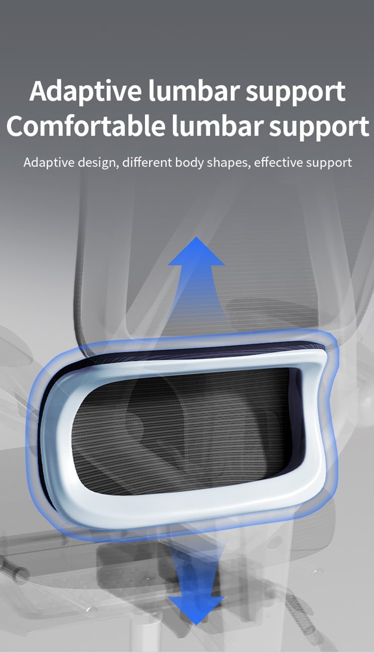 Silla Ergonómica Reclinable Soporte Lumbar y Reposapiés Negra