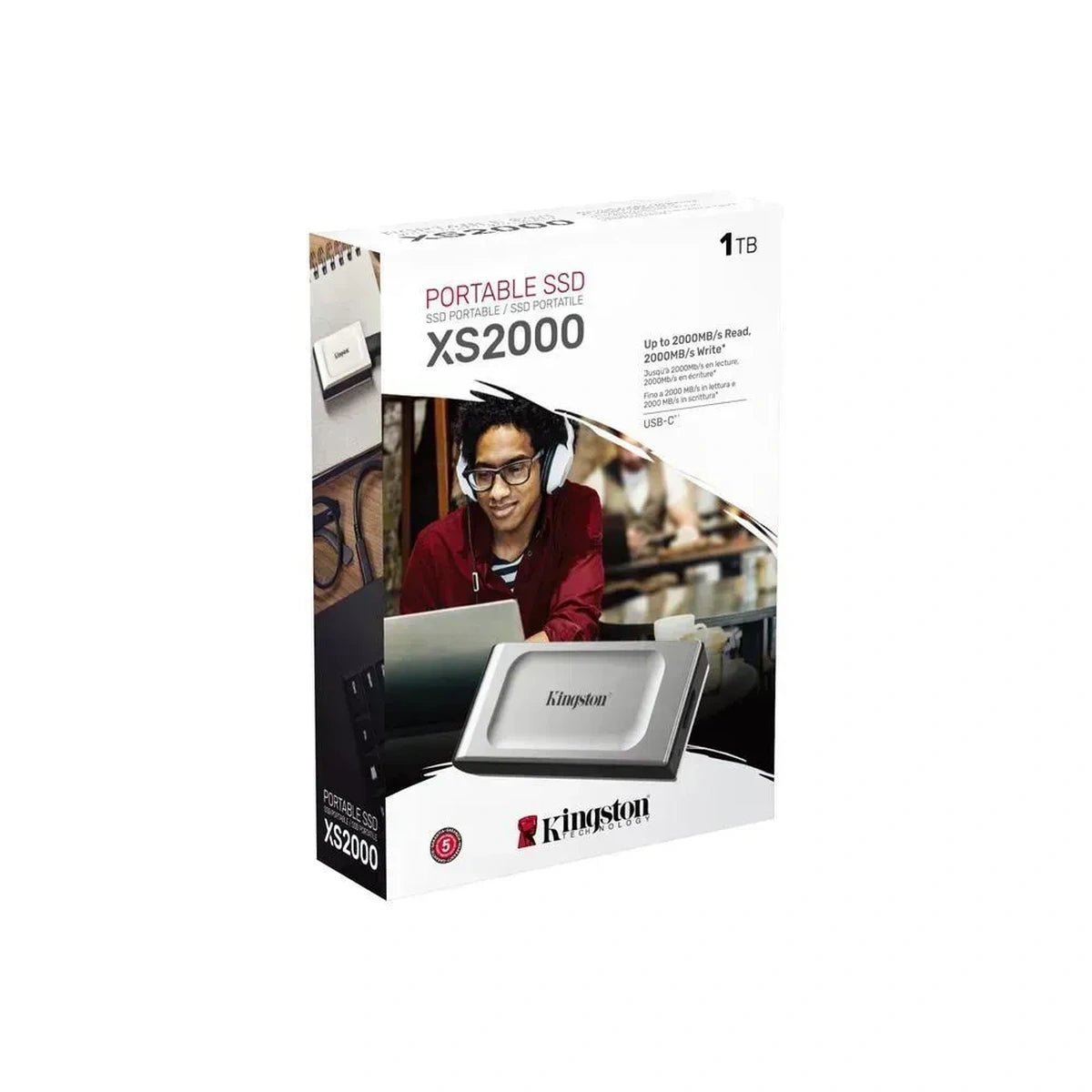 SSD Externo Portátil 1TB Kingston XS2000 USB 3.2
