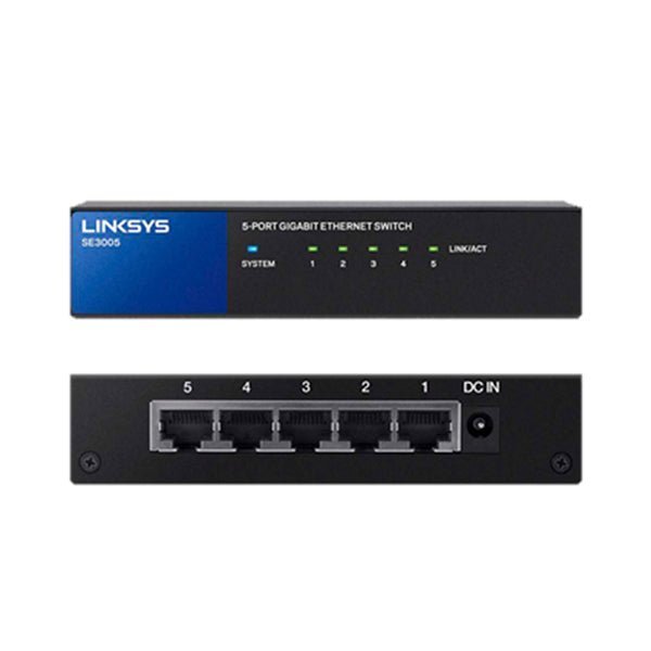 Switch 5 Puertos Gigabit Linksys Metálico SE3005