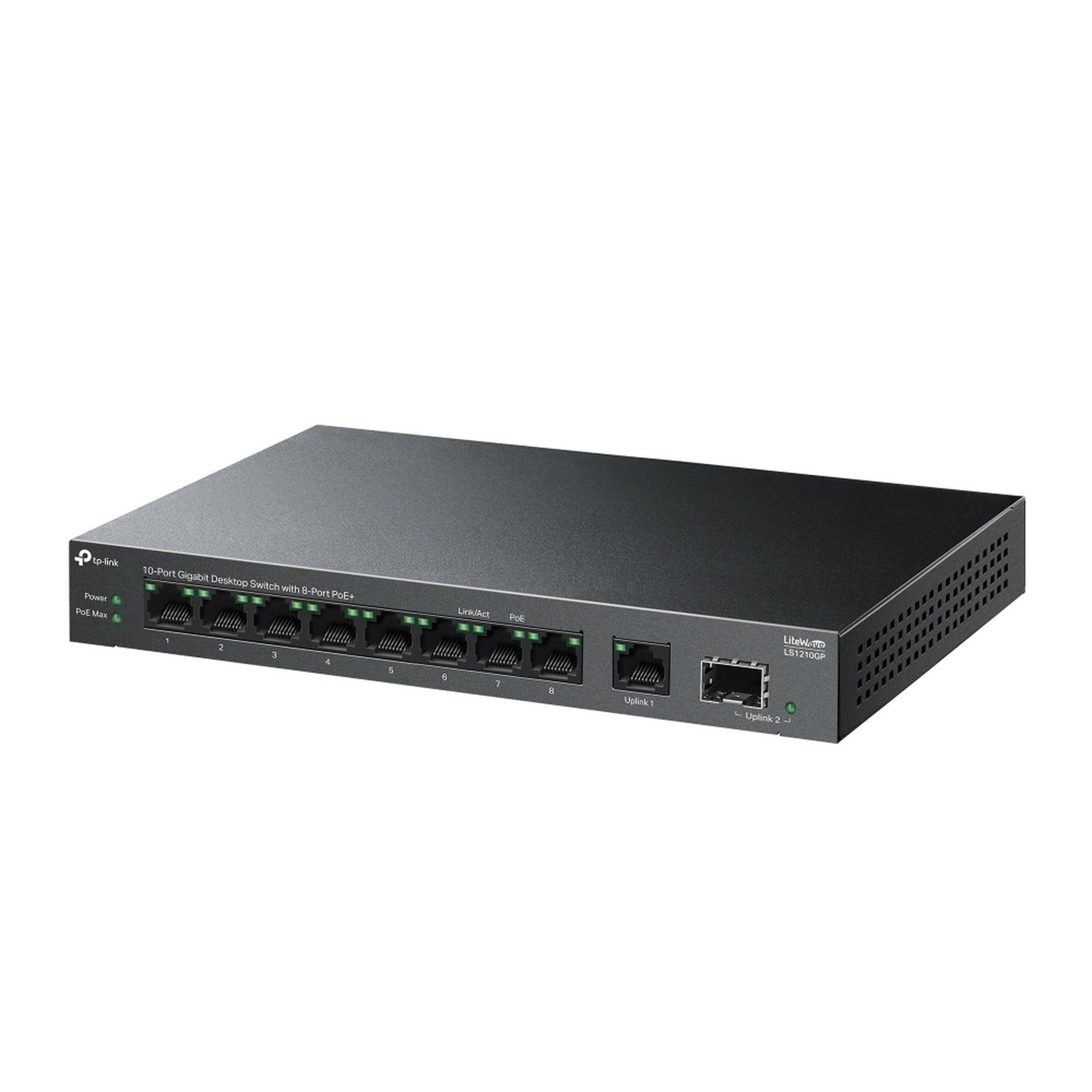 Switch Gigabit 10 Puertos TP - Link LS1210GP 8 PoE+ 1 SFP