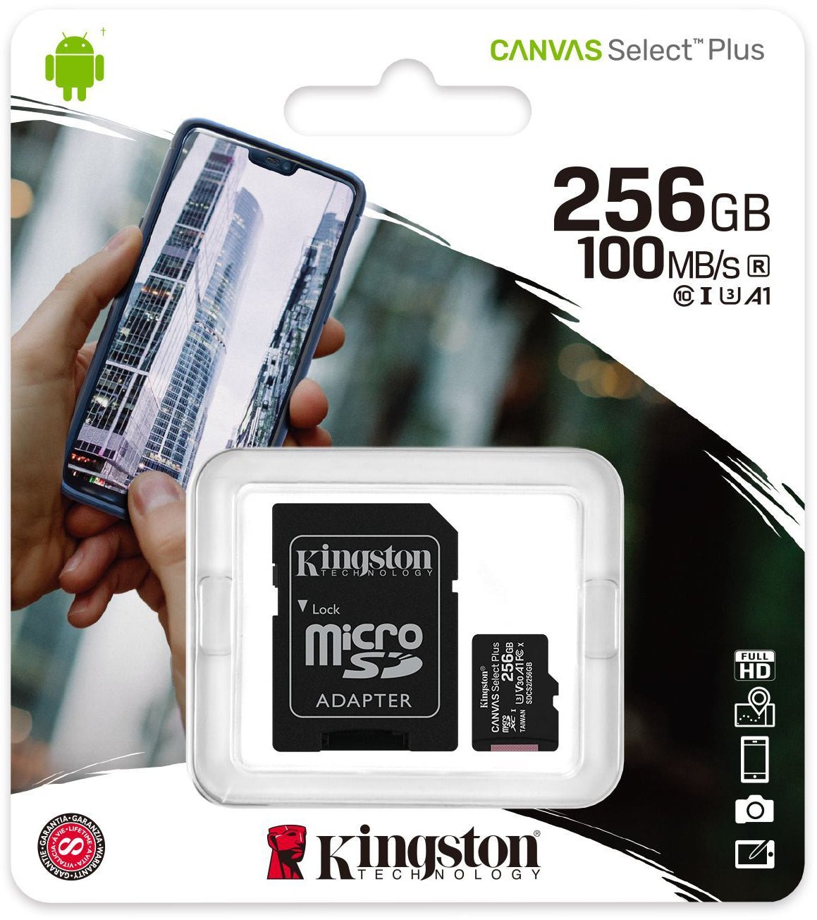 Tarjeta De Memoria 256GB Kingston Canvas Select