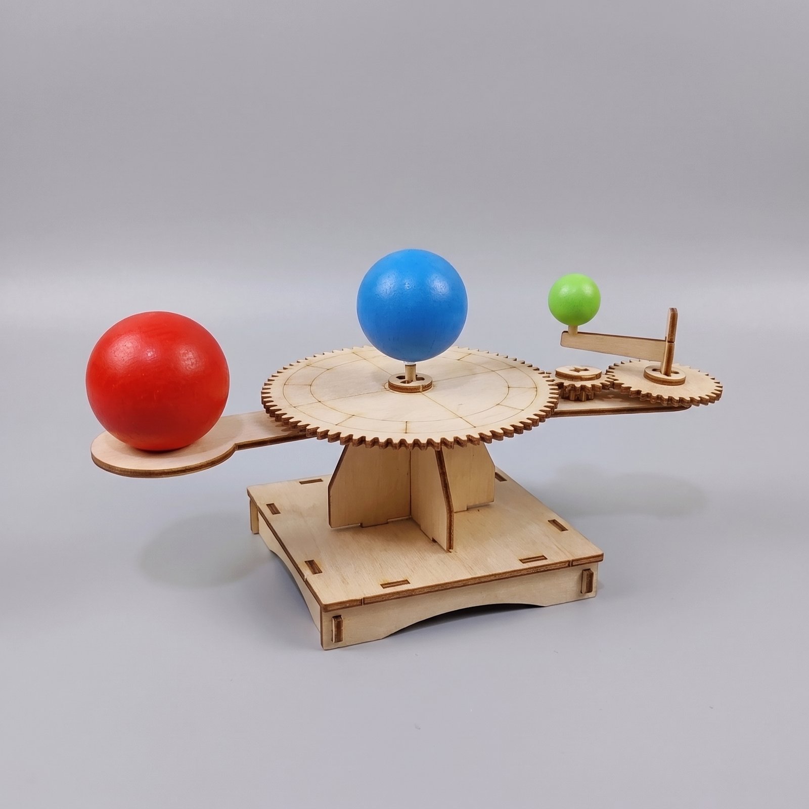 Juguete Cientifico STEM Sun Earth Model En Madera - Imagen 4
