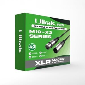 Cable De Audio XLR Macho Hembra 40 Metros UL-MIC-X2040