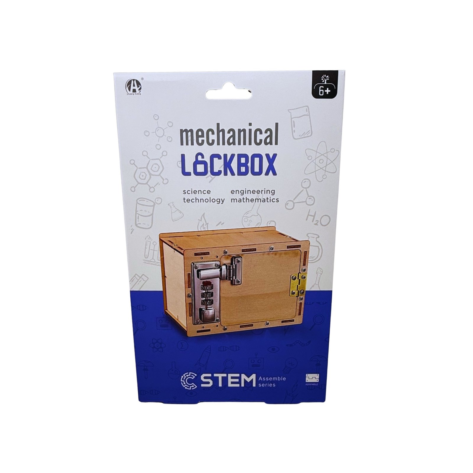 Juguete Kit Educativo Caja Fuerte Mecanica Madera 3D