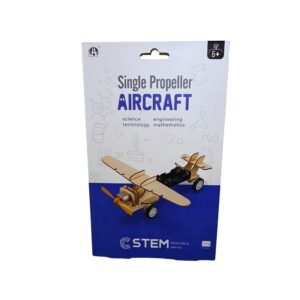 Juguete Kit Educativo STEM Avion Monohelice Motorizado Madera