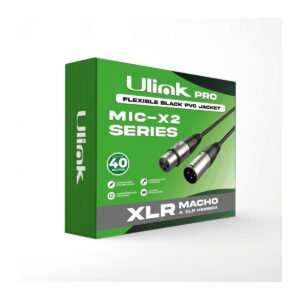Cable De Audio XLR Macho Hembra 40 Metros UL-MIC-X2040
