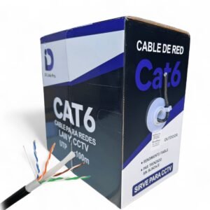 Cable de Red Cat6 Exterior 100M 23AWG 0.52mm CCA